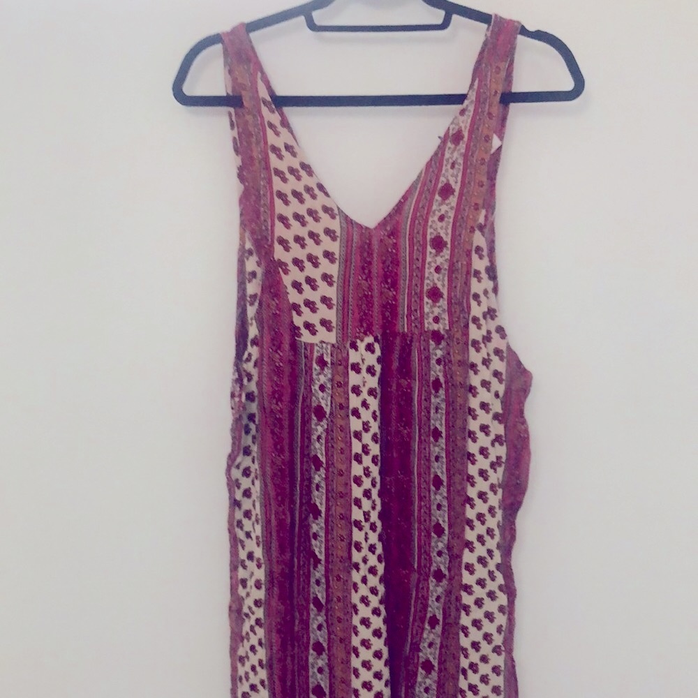 MinkPink Dress Kaftan One Sz Chic Festival Tunic Petite Floral Print Side Slits - Picture 7 of 7